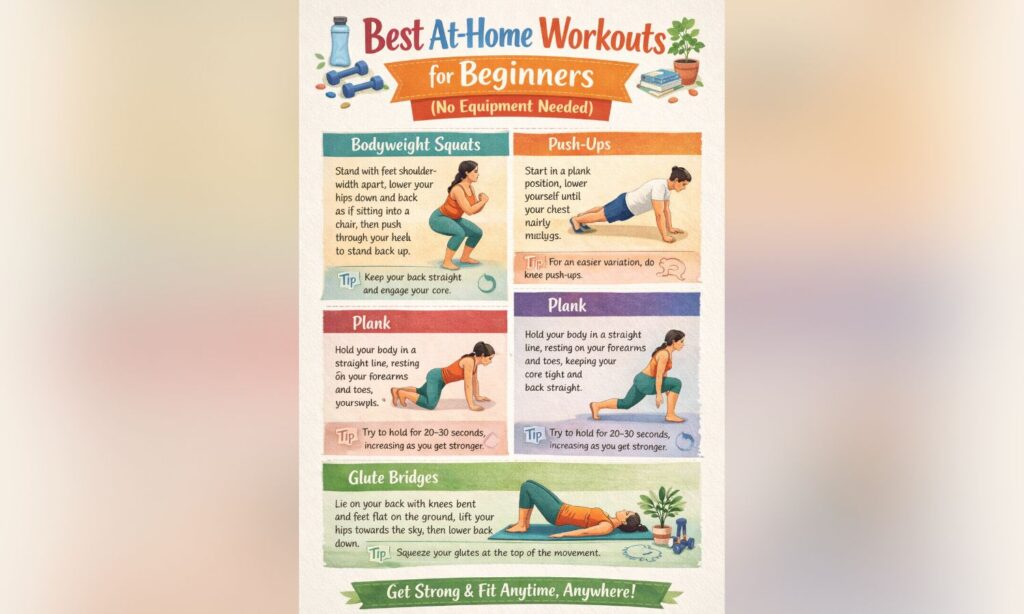 Best At‑Home Workouts for Beginners (No Equipment)