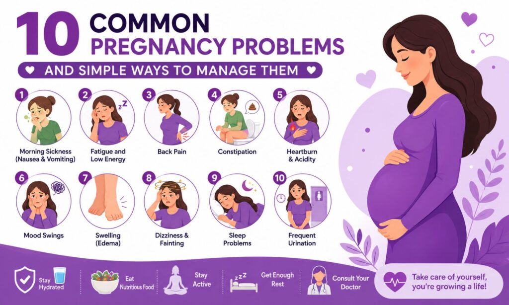 10 Common Pregnancy Problems & Easy Solutions